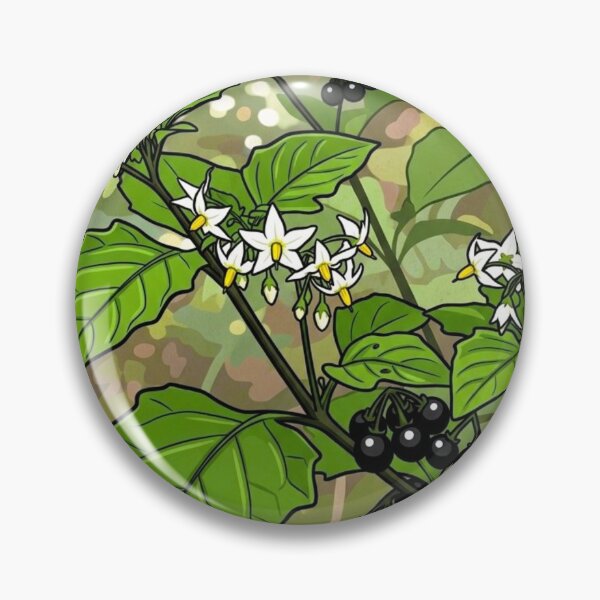 Item preview, Black Nightshade Botanical Tarot Print designed and sold by ritusdesigns.