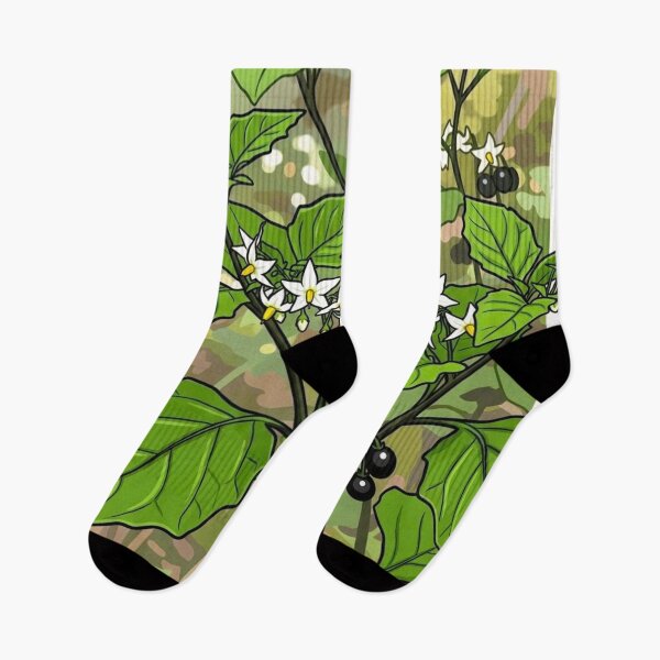 Item preview, Black Nightshade Botanical Tarot Print designed and sold by ritusdesigns.
