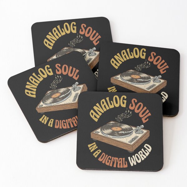 Item preview, Analog Soul In A Digital World | Vinyl Record Turntable Retro Music Identity Art | Vinyl Lover Gift Design designed and sold by Luminari Creations.