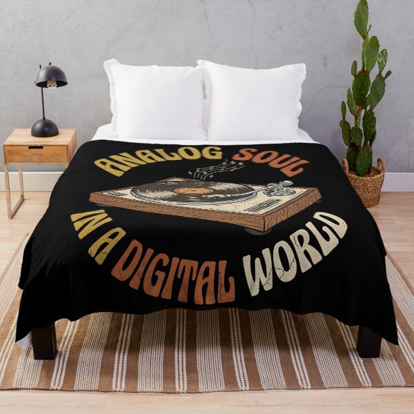 Item preview, Analog Soul In A Digital World | Vinyl Record Turntable Retro Music Identity Art | Vinyl Lover Gift Design designed and sold by Luminari Creations.