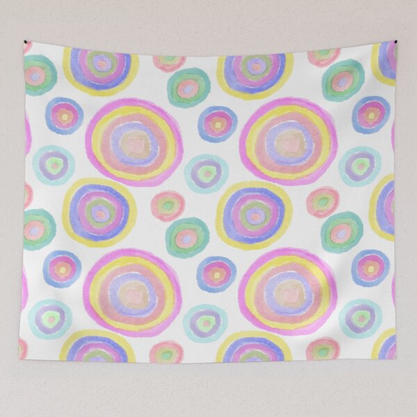Item preview, Pastel Concentric Rings Circles  designed and sold by wissal.studio.