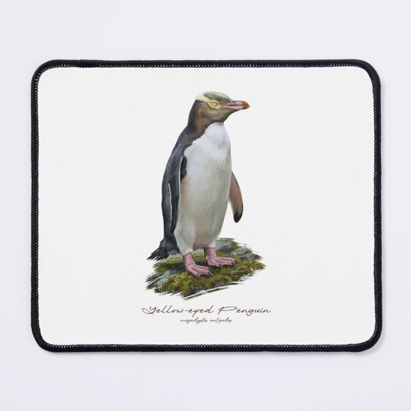 Item preview, Yellow-eyed Penguin on Mossy Ground Bird Illustration designed and sold by Takeda-art.