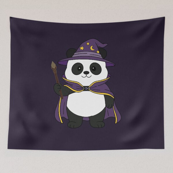 Item preview, Cute Wizard Panda Magic Spells - Kawaii Halloween designed and sold by Chonkibao.