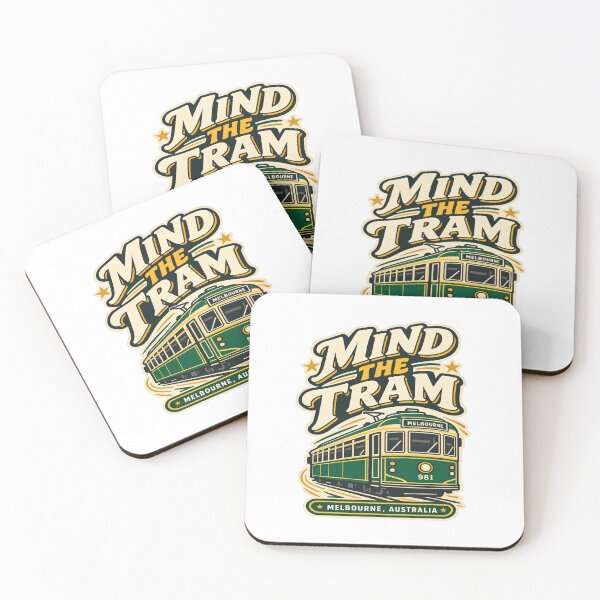 Item preview, Mind the Tram Melbourne Australia | Retro Tram Typography designed and sold by Globalcitytees.
