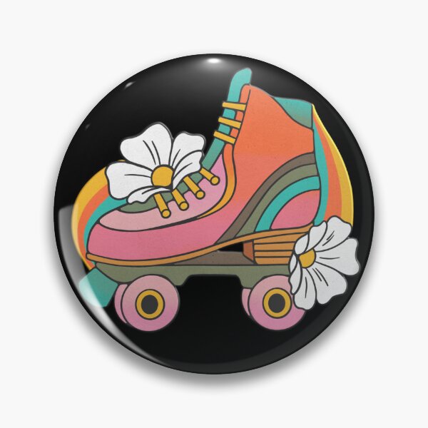 Item preview, Retro Roller Skate Daisy Flower Groovy Cute Skating 60s 70s Vibes Good Old Days designed and sold by Jt41.