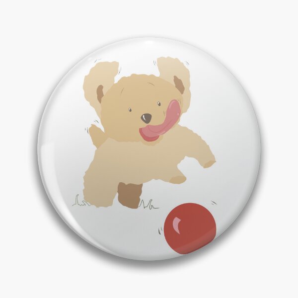 Item preview, Tiny Puppy Plays Ball designed and sold by Jaana Day.