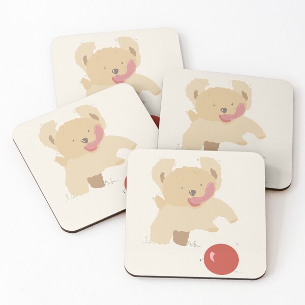 Item preview, Tiny Puppy Plays Ball designed and sold by Jaana Day.