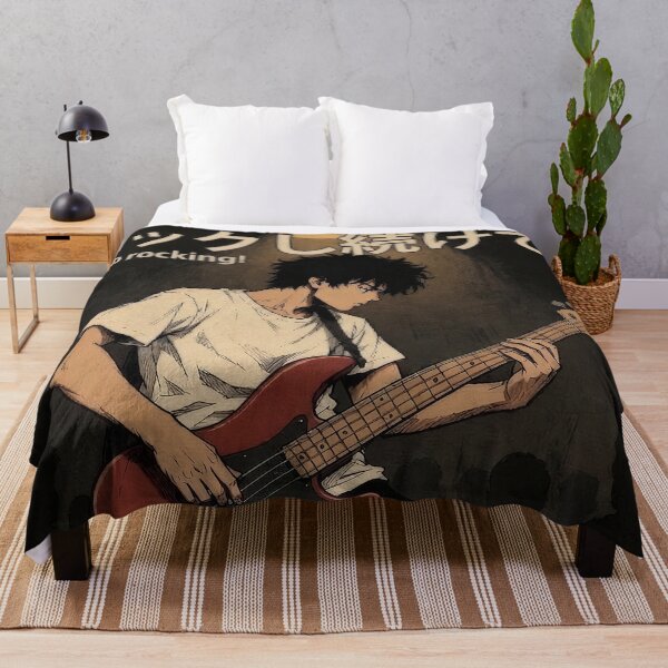Item preview, Keep Rocking! – Retro 90s Underground Anime Rock Bassist designed and sold by Douglystuff.