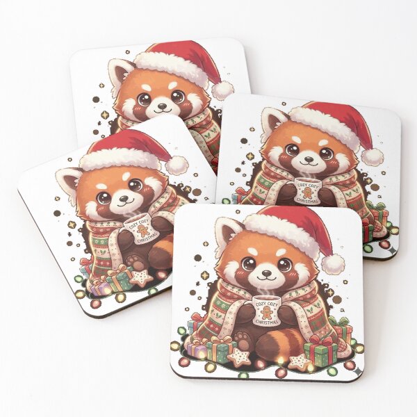 Item preview, Cozy Red Panda Christmas Kawaii - Cute Holiday Animal Art Oversized T-Shirt_5c9a88b154 designed and sold by KeathyArt.