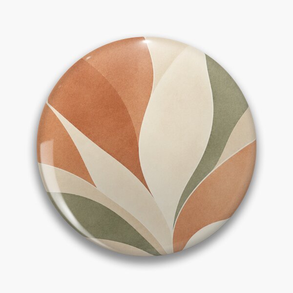 Item preview, Petal Wave Composition | Cream Terracotta Abstract Botanical Art designed and sold by Zaramodo.