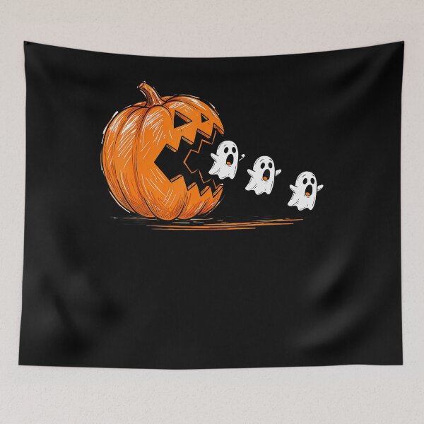 Item preview, Funny Halloween Pumpkin Eating Ghost Gamer designed and sold by Alzasshop.
