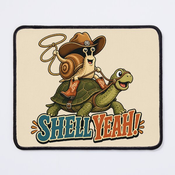 Item preview, Sell Yeah Snail Cowboy designed and sold by Rosie's Wildflower Boutique.