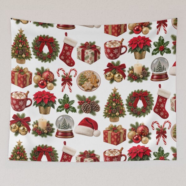 Item preview, Realistic Traditional Christmas Elements Collection designed and sold by TXLou.