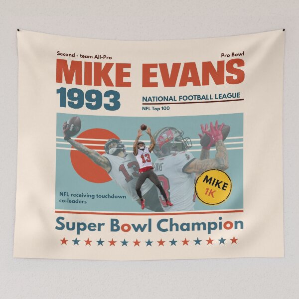 Aperçu de l'œuvre T-shirt Mike Evans Top 100 NFL 1993 créée et vendue par DJava-ArtO.
