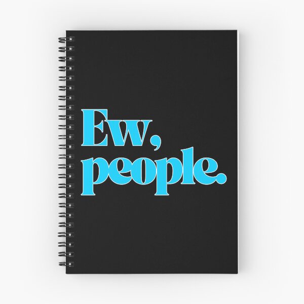 Item preview, Ew, People – Bright Cyan Retro Typography designed and sold by Visual Studio 888.