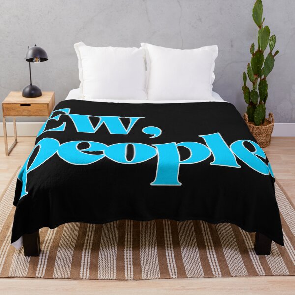 Item preview, Ew, People – Bright Cyan Retro Typography designed and sold by Visual Studio 888.
