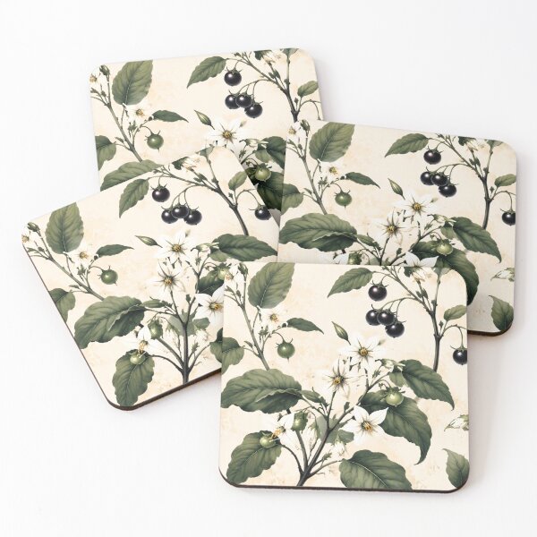 Item preview, Vintage Solanum Nigrum Botanical Medley designed and sold by ritusdesigns.