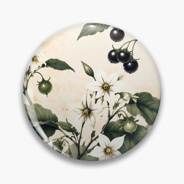 Item preview, Vintage Solanum Nigrum Botanical Medley designed and sold by ritusdesigns.