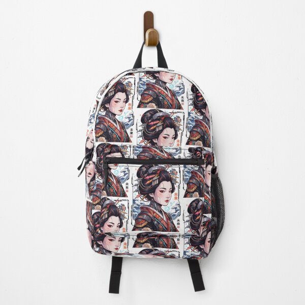 Item preview, Cyber Geisha: Futuristic Japanese Android & Great Wave Tech Artwork designed and sold by HexOne.