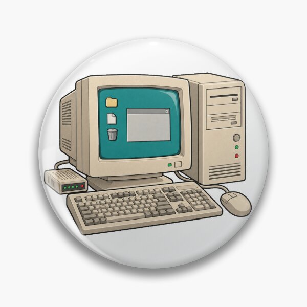 Item preview, Retro 90s Desktop Computer CRT Monitor Nostalgia designed and sold by victorsuarez.