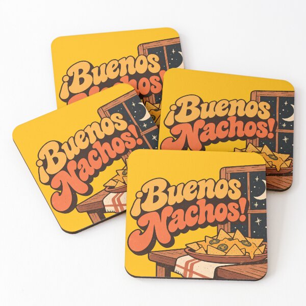 Item preview, ¡Buenos Nachos! – Funny Spanish Nacho Pun Retro Design designed and sold by Douglystuff.