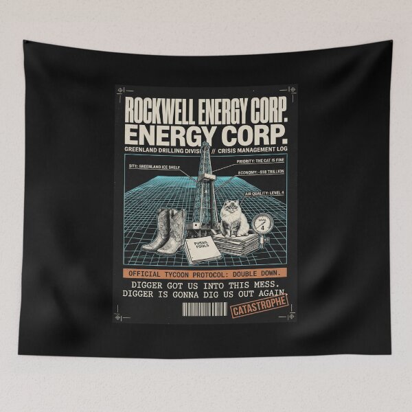 Item preview, Rockwell Energy Corp Greenland Drilling Division Digger Satire Parody designed and sold by Mircea786.