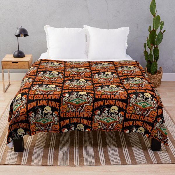 Item preview, Halloween Vibes Mahjong Lover How Long Have We Been Playing designed and sold by serialcarachts.