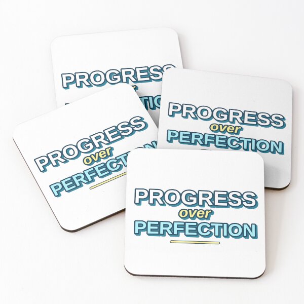 Item preview, Progress Over Perfection Motivational designed and sold by MR4me.