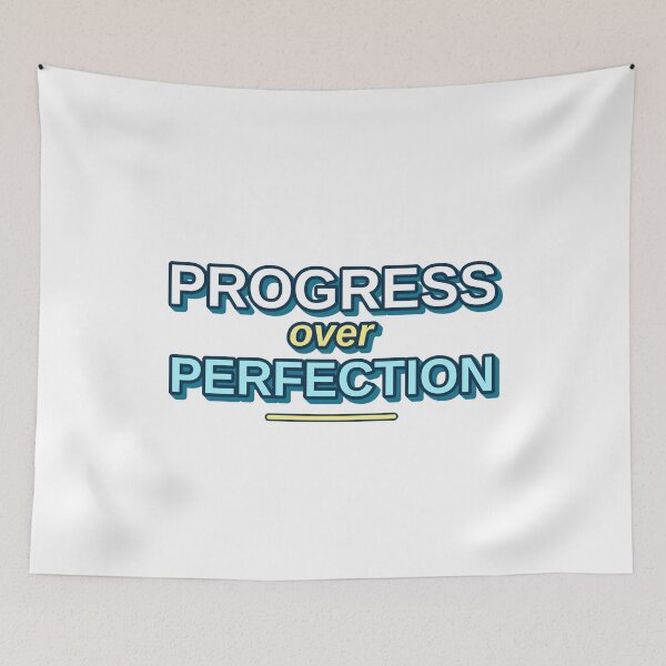 Item preview, Progress Over Perfection Motivational designed and sold by MR4me.