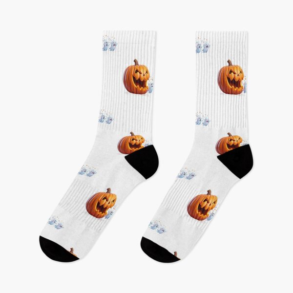 Item preview, Spooky Pumpkin Chasing Panicked Ghosts Sticker | 3D Halloween Vinyl Decal designed and sold by Gurjeetpixelart.