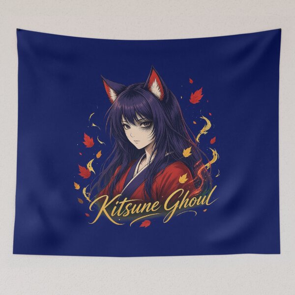 Item preview, Kitsune Fox Spirit Girl Anime Folklore designed and sold by tyrahicks278.