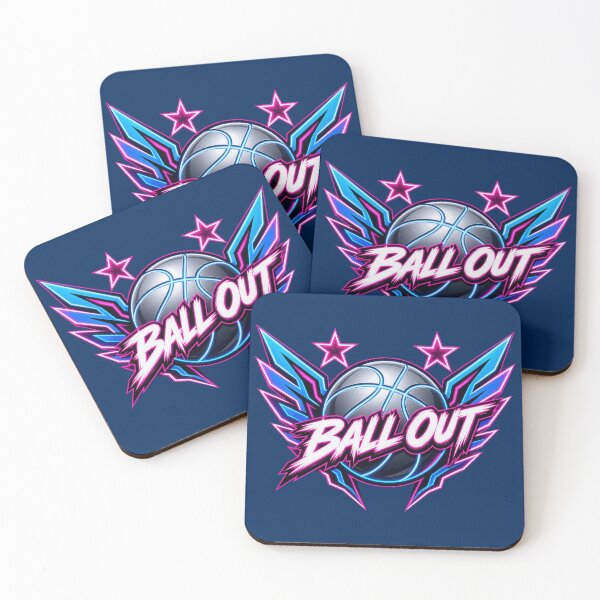 Item preview, Angel Wings Basketball Neon Court Crest designed and sold by tyrahicks278.