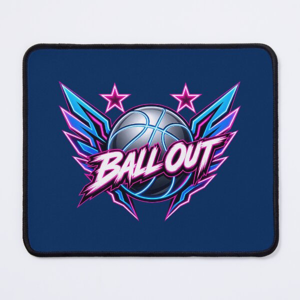 Item preview, Angel Wings Basketball Neon Court Crest designed and sold by tyrahicks278.
