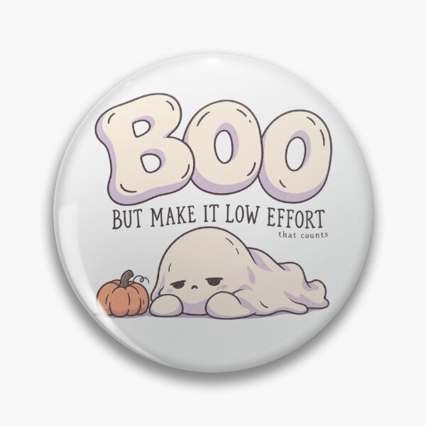 Item preview, Boo But Make It Low Effort Cute Ghost Halloween Tee designed and sold by PhylonBoxx.
