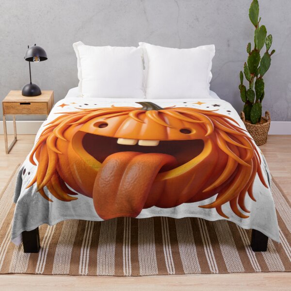 Item preview, Funny Hairy Pumpkin Monster Sticker | 3D Halloween Vinyl Decal designed and sold by Gurjeetpixelart.