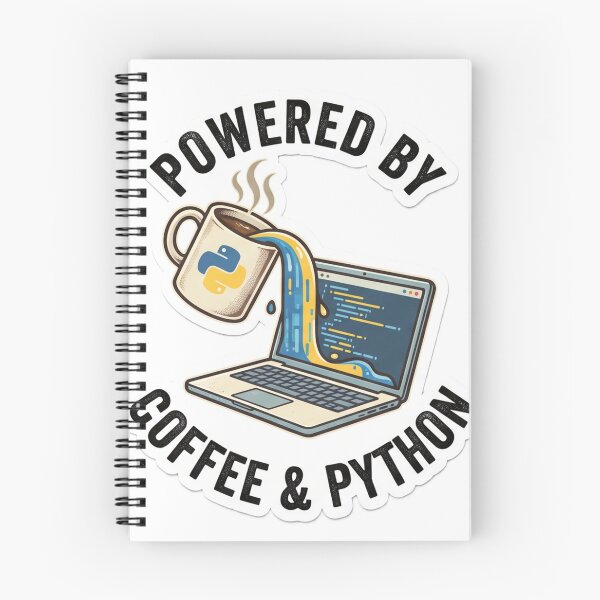 Item preview, Powered by Coffee and Python Programmer Design designed and sold by Purplippie.