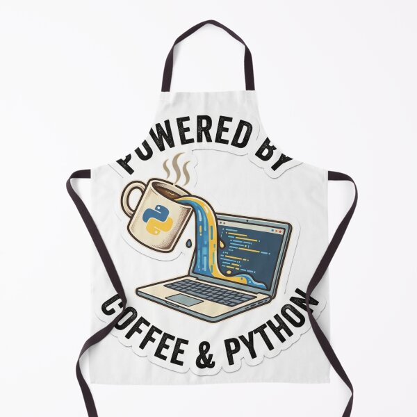 Item preview, Powered by Coffee and Python Programmer Design designed and sold by Purplippie.