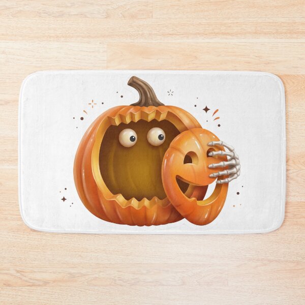 Item preview, Carved Pumpkin Lifting Face Mask Sticker | 3D Halloween Vinyl Decal designed and sold by Gurjeetpixelart.