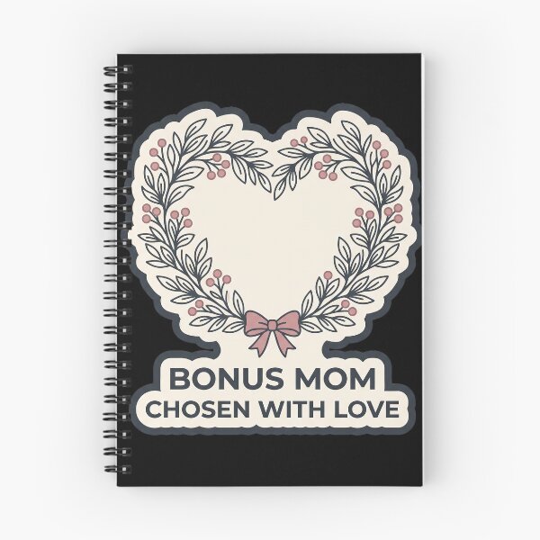 Item preview, Bonus Mom Chosen With Love Floral Heart Sticker designed and sold by TheCalmEdit.