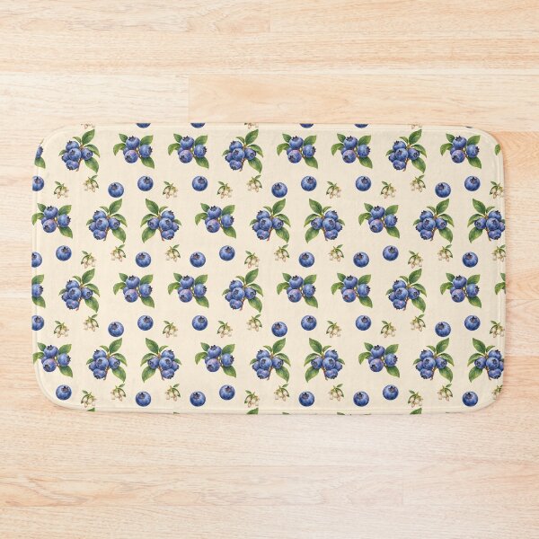 Item preview, Big Blueberries Pattern Vintage Botanical Fruit designed and sold by victorsuarez.