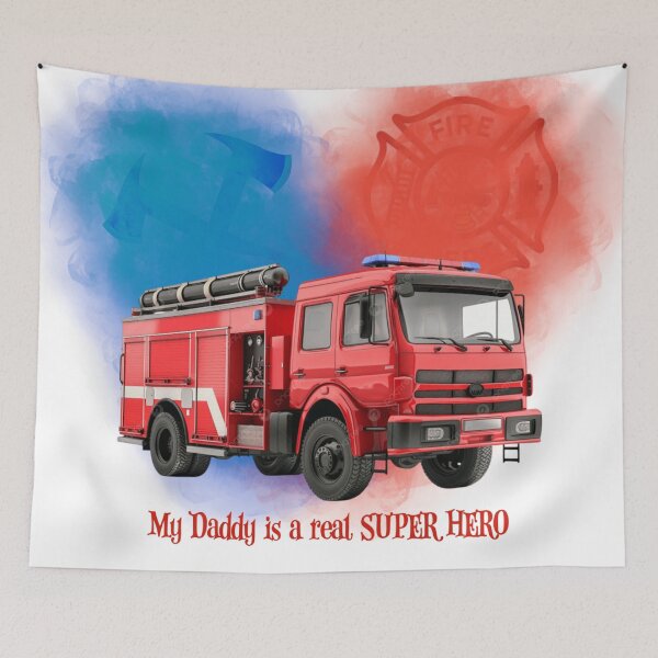 Item preview, My Daddy is a Real Super Hero Firefighter designed and sold by MyBottomShelf.
