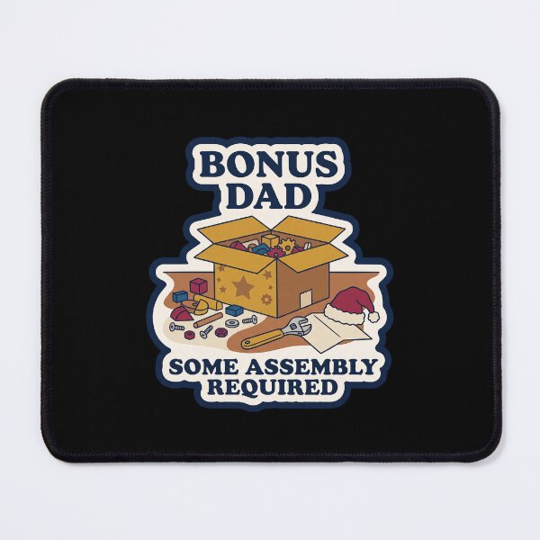 Item preview, Bonus Dad Some Assembly Required Christmas Sticker designed and sold by TheCalmEdit.