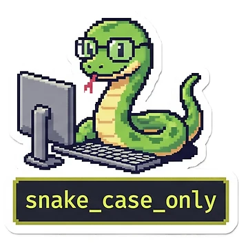 Artwork thumbnail, Cute Snake Case Only Pixel Python Sticker by Purplippie