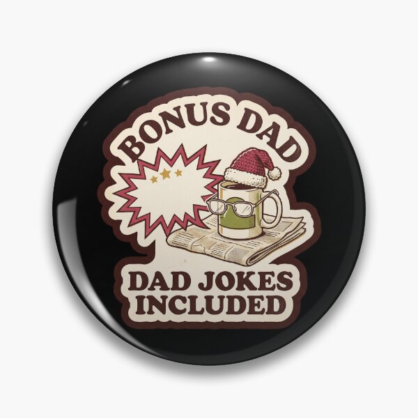 Item preview, Funny Bonus Dad Dad Jokes Included Retro Christmas Sticker designed and sold by TheCalmEdit.