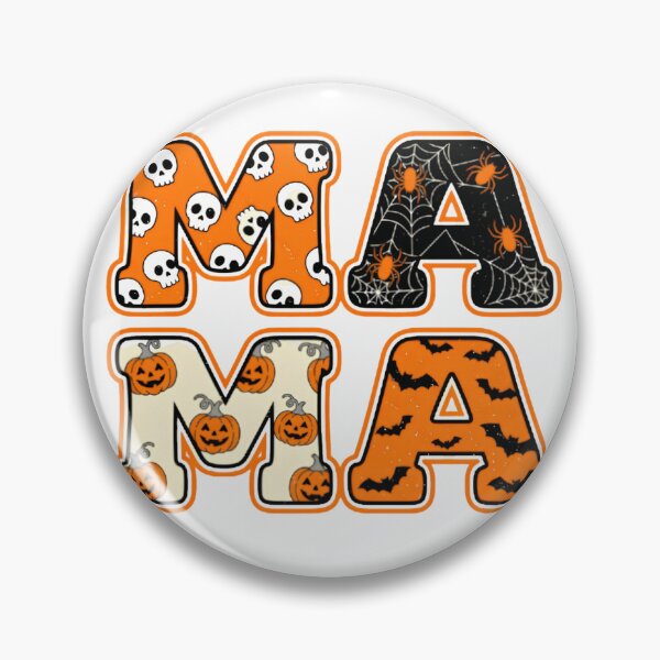 Item preview, Halloween Mama Skulls Spiders Bats Pumpkins Retro Spooky Mom designed and sold by Zizo-DR44.