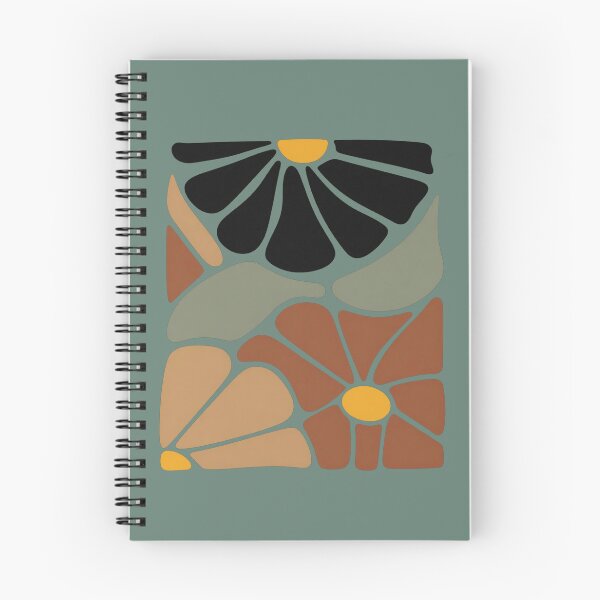 Item preview, Boho Retro Floral Stained Glass - Earthy 70s Botanical Art designed and sold by IrhaArts.