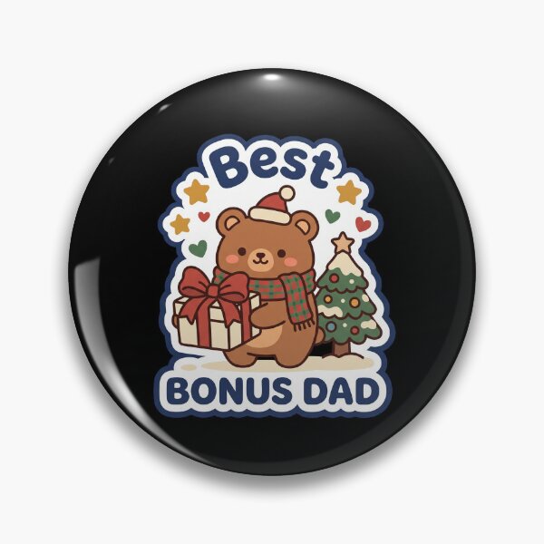 Item preview, Cute Kawaii Christmas Bear Best Bonus Dad Sticker designed and sold by TheCalmEdit.