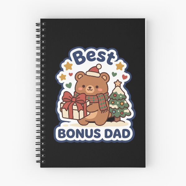 Item preview, Cute Kawaii Christmas Bear Best Bonus Dad Sticker designed and sold by TheCalmEdit.