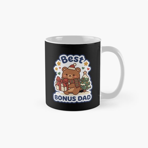 Item preview, Cute Kawaii Christmas Bear Best Bonus Dad Sticker designed and sold by TheCalmEdit.