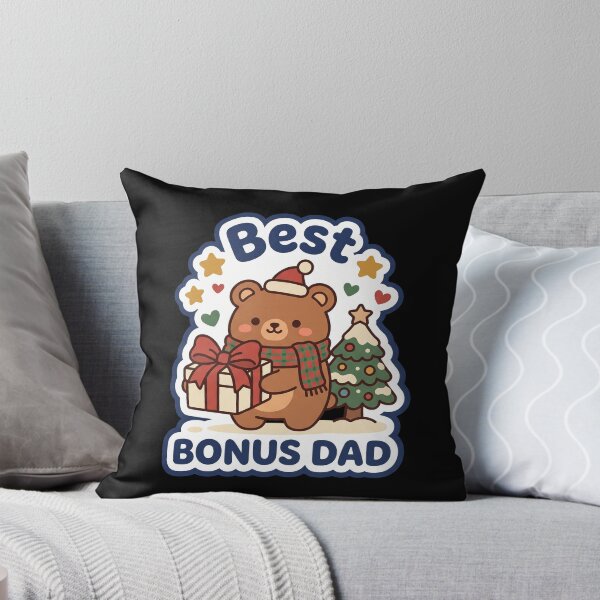 Item preview, Cute Kawaii Christmas Bear Best Bonus Dad Sticker designed and sold by TheCalmEdit.